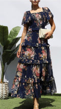 Navy Blue Midi Dress