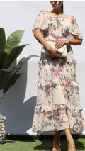 Cream Pink Midi
