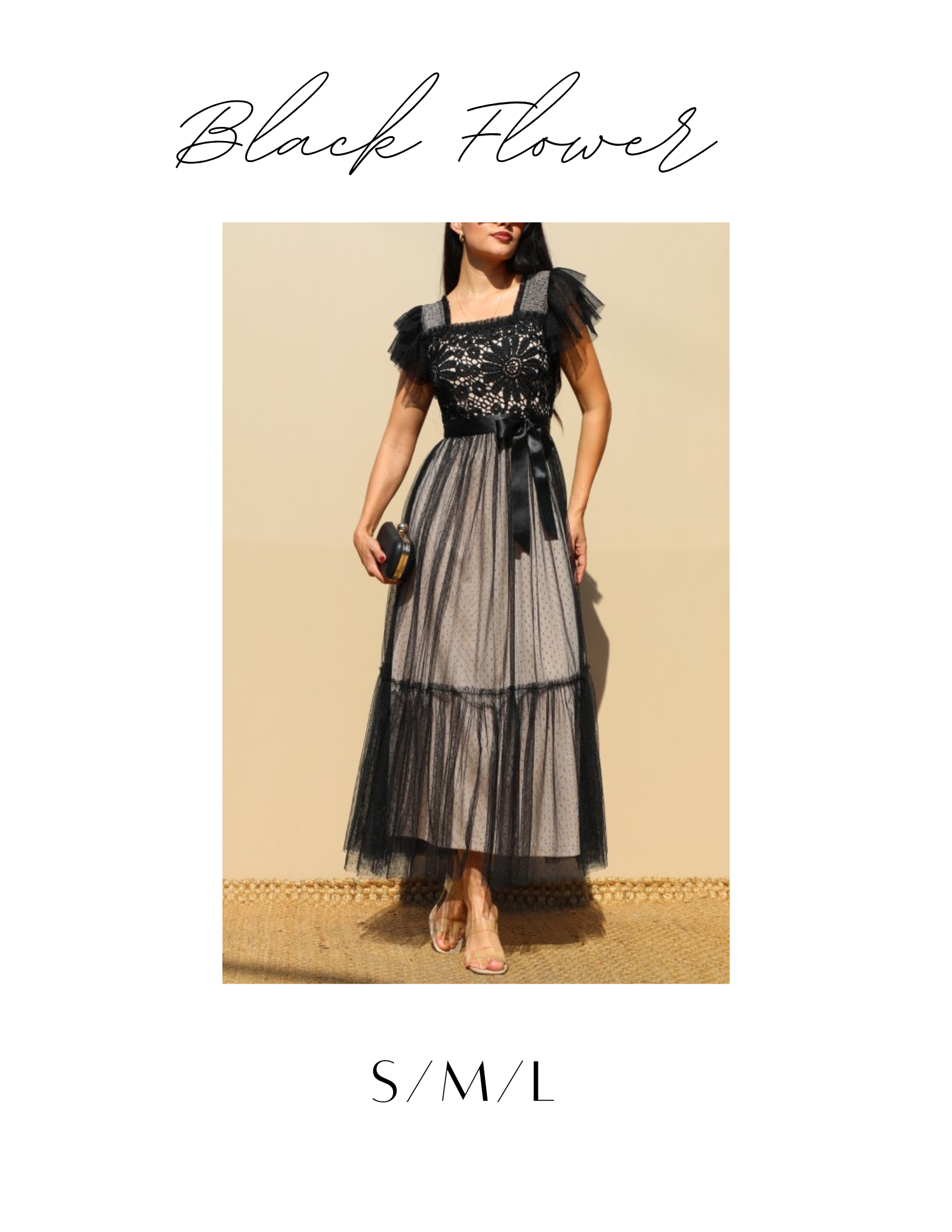 Black Ruffled