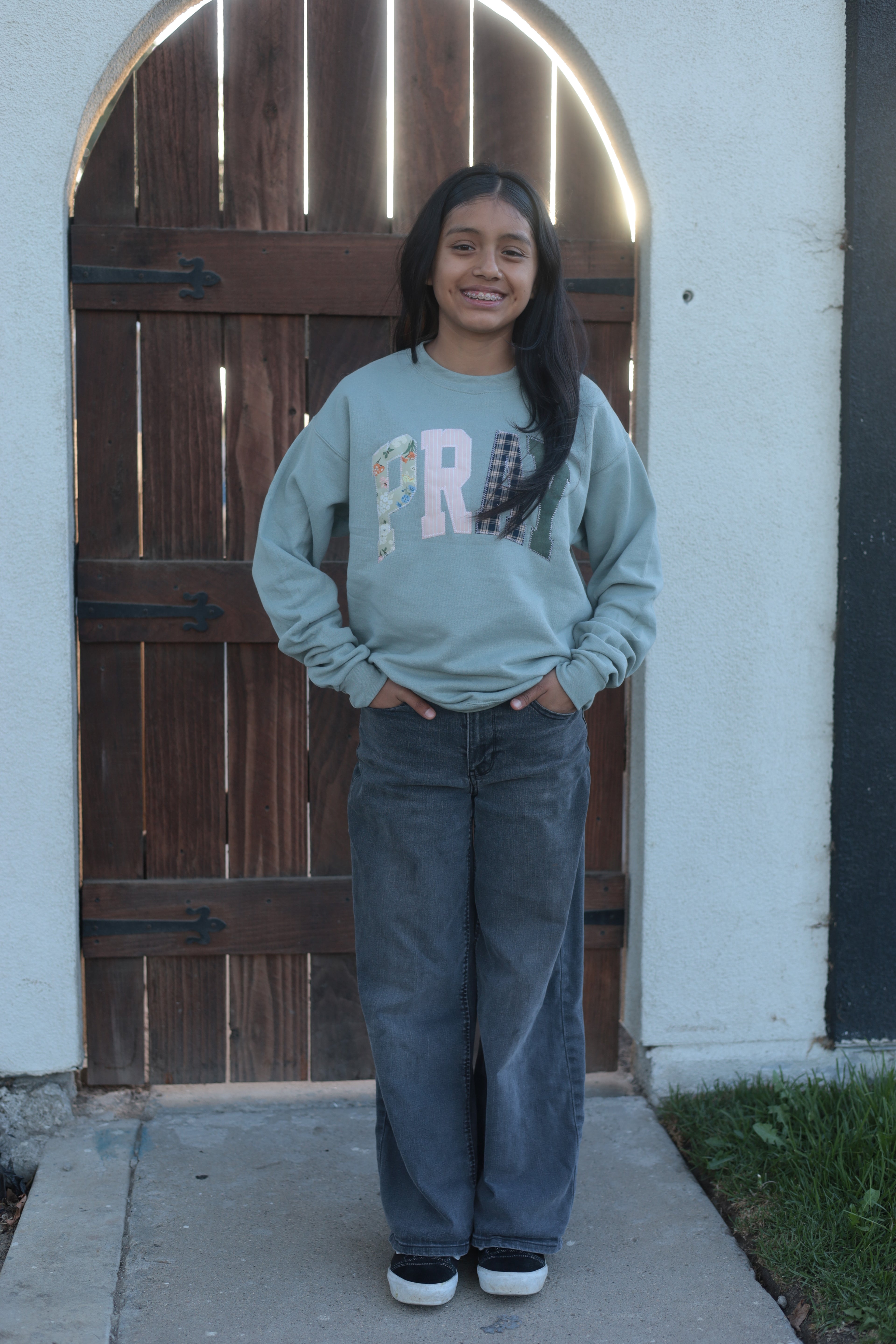 Green Pray Sweater