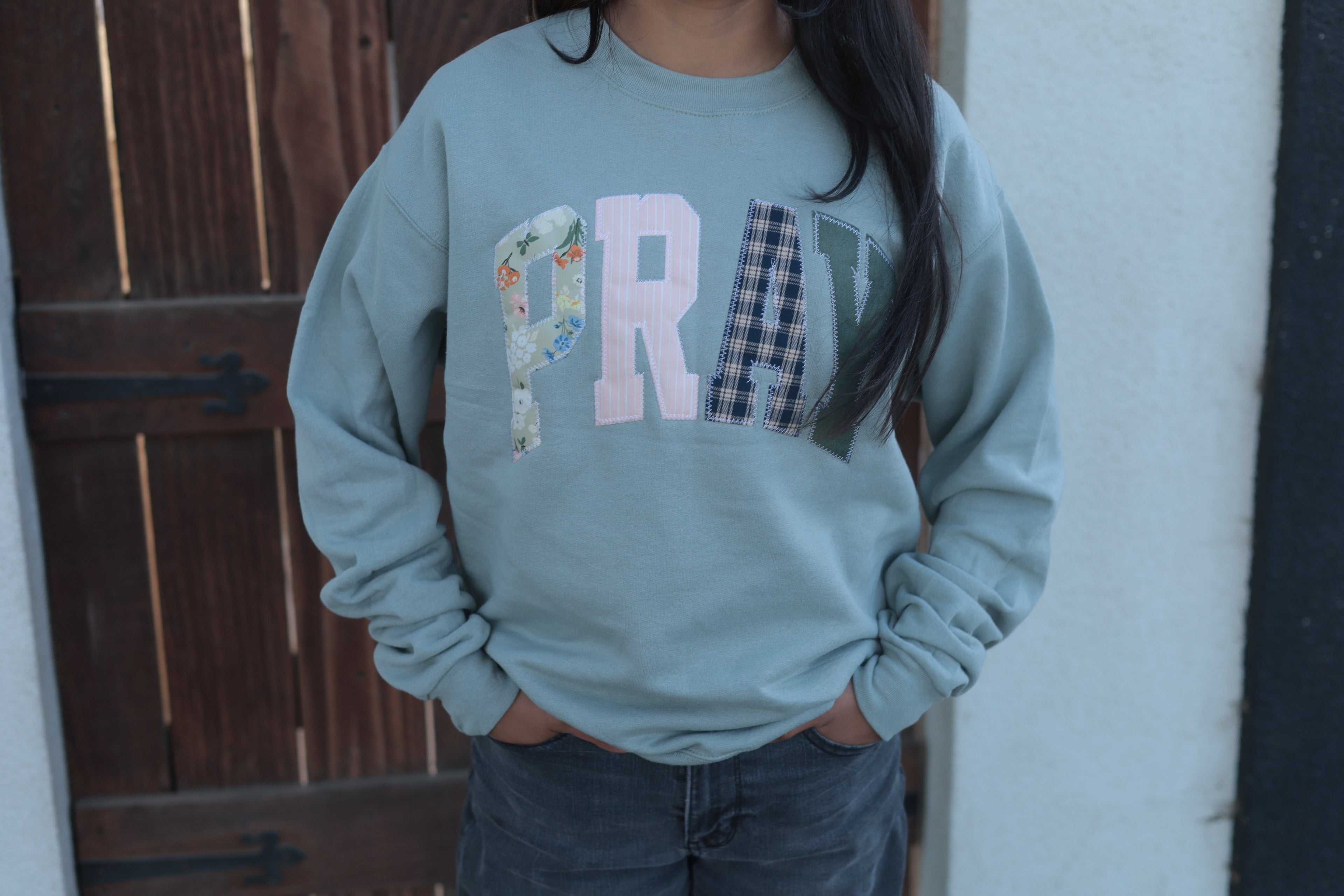Green Pray Sweater