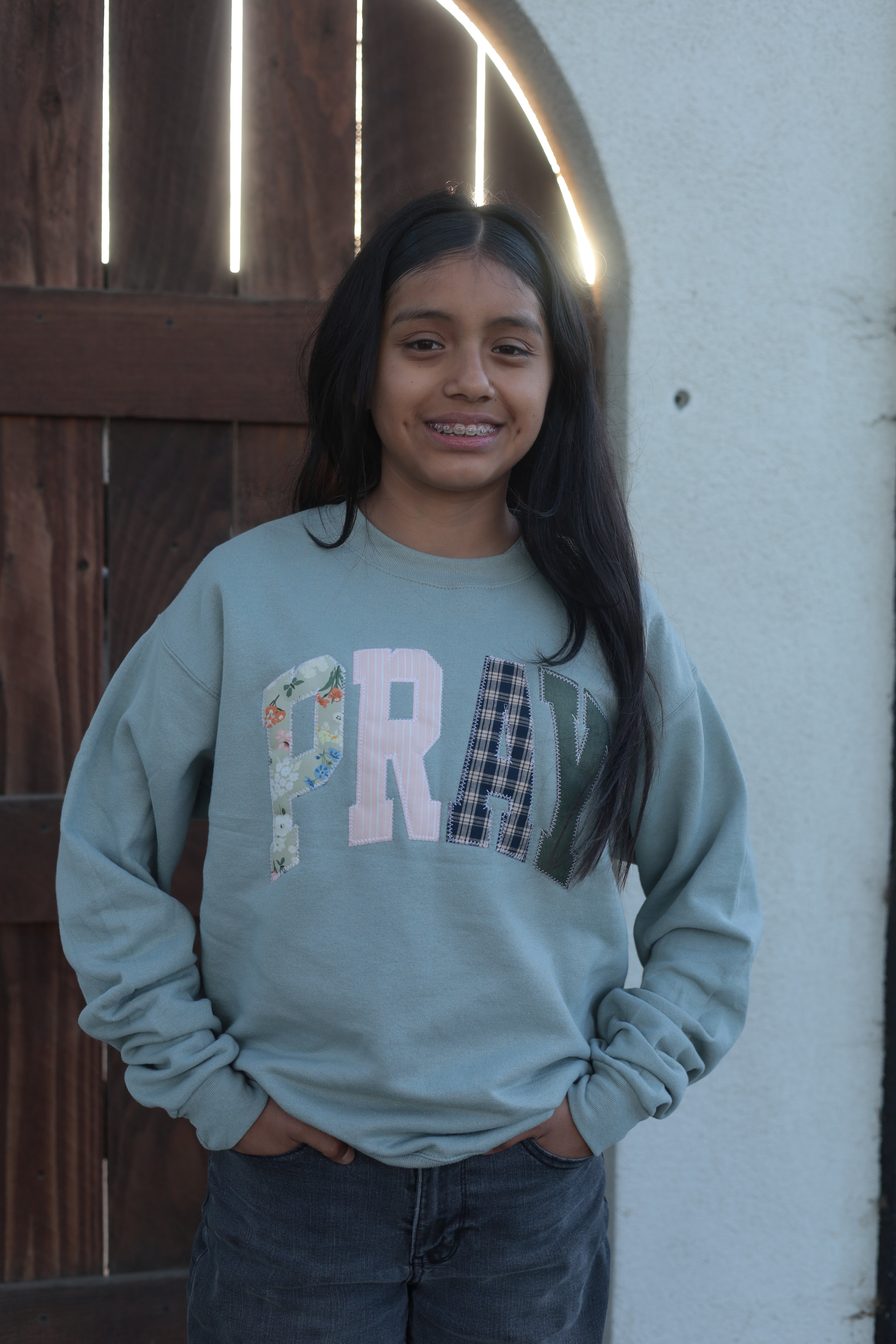 Green Pray Sweater