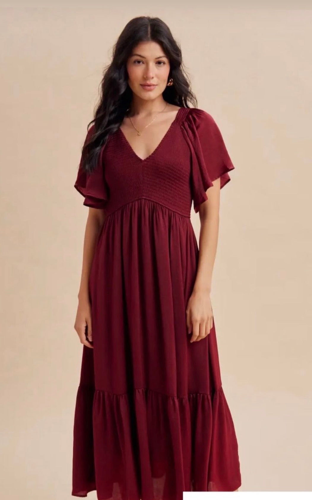 Burgundy Maxi Dress
